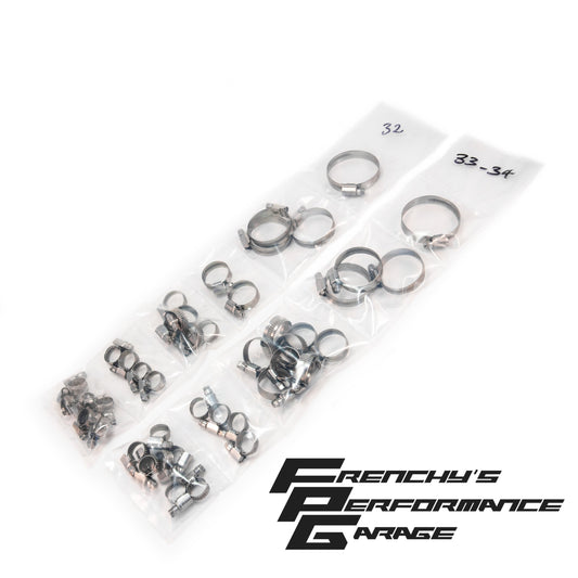 RB26 Water Lines Clamp kit R32 R33 R34 GT-R RB26DETT Stainless Steel